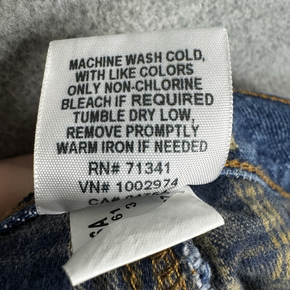 L.L. Bean Double L Mens Flannel Lined Blue Denim Jeans Size 44x30 100220 Classic - Picture 9 of 10
